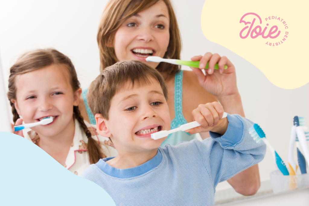 kid brushing teeth joie pediatric dentistry new jersey bergen county
